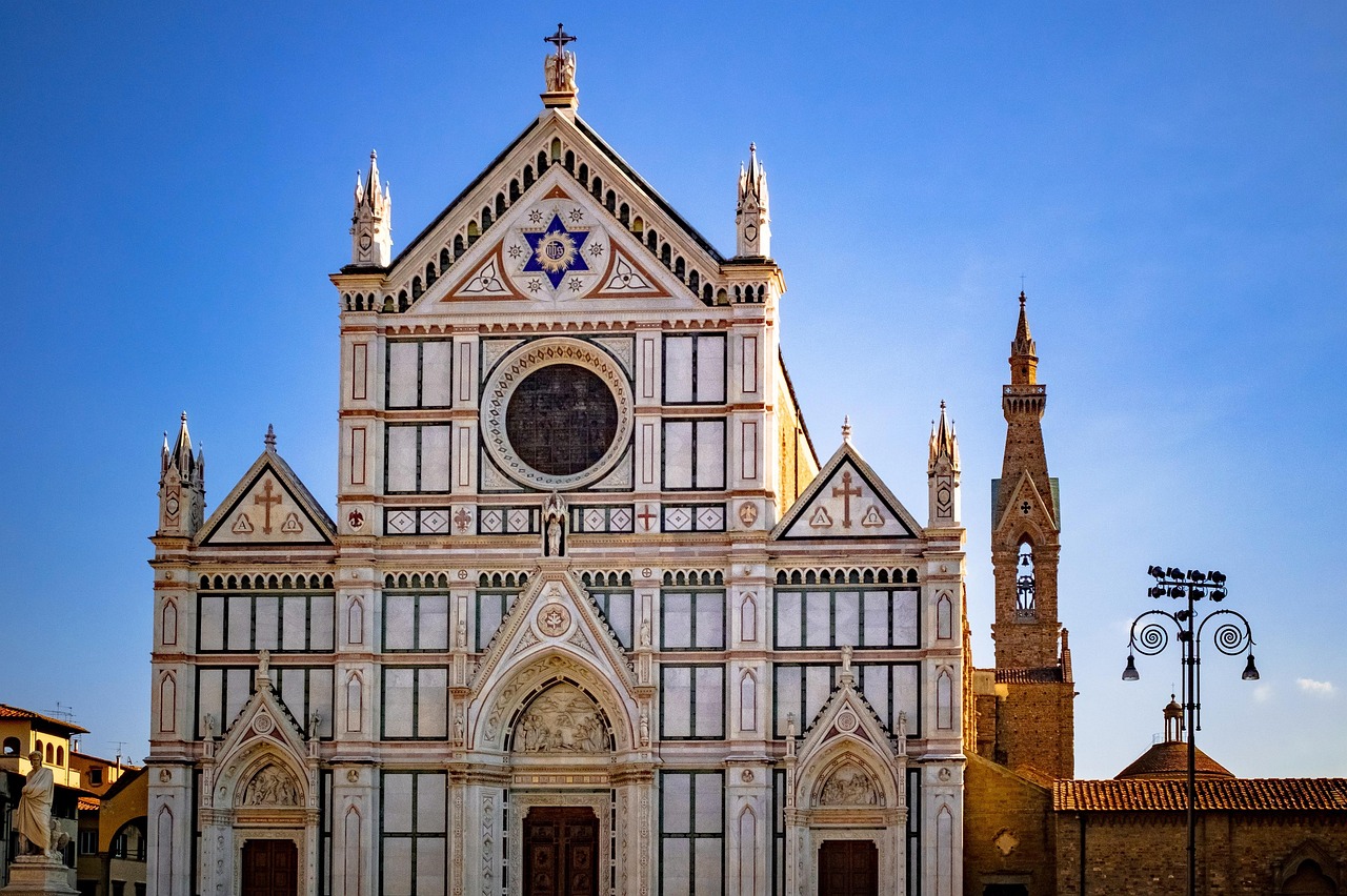 Santa Croce in Florence a Basilica Masterpiece and your first view of the monumental facade
