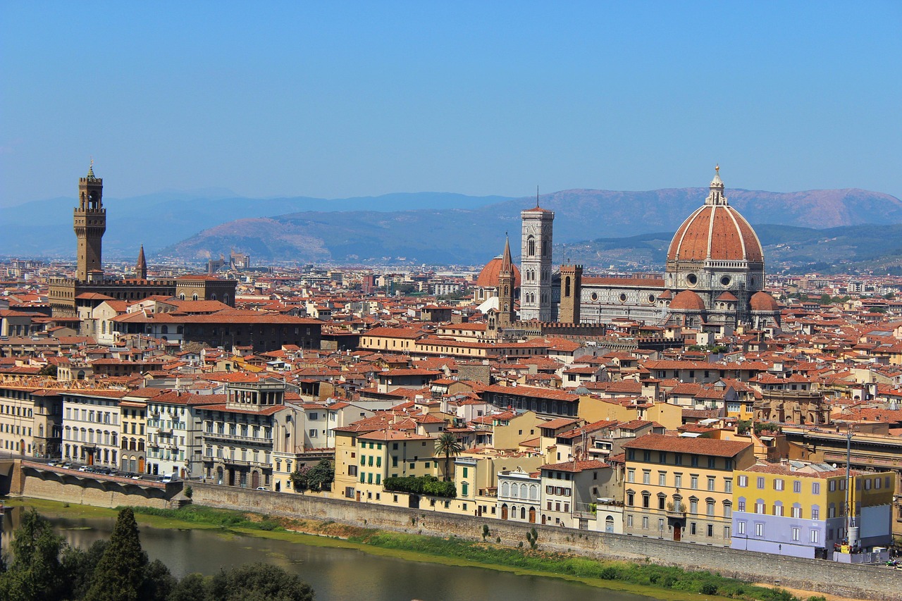 Basilica of Santa Croce Chapels and Giotto Frescoes in Florence with painted stories and stained glass