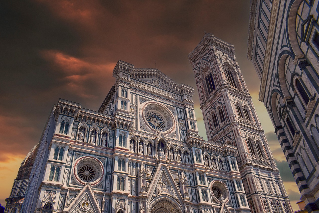 The Duomo of Florence and Santa Maria del Fiore Duomo of Florence Cathedral of Santa Maria del Fiore Italy