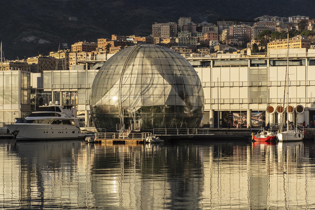 Porto Antico and the Aquarium of Genoa refined waterfront moments