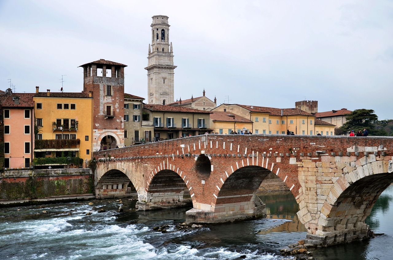 Arrive in Verona with Confidence Using a Tourist Map with an elegant bridge approach into the city