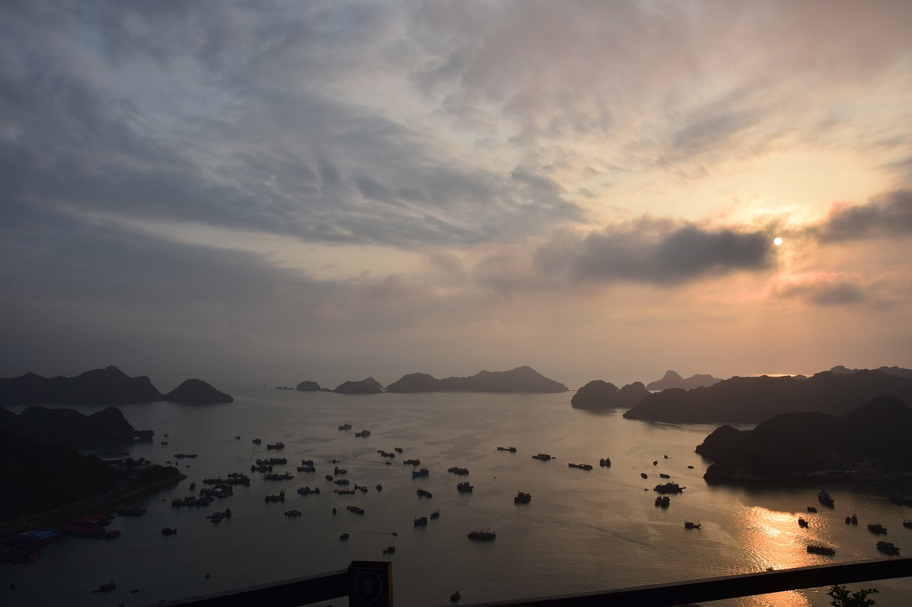 Ha Long Bay UNESCO World Heritage Seascape by Luxury Cruise among limestone karsts