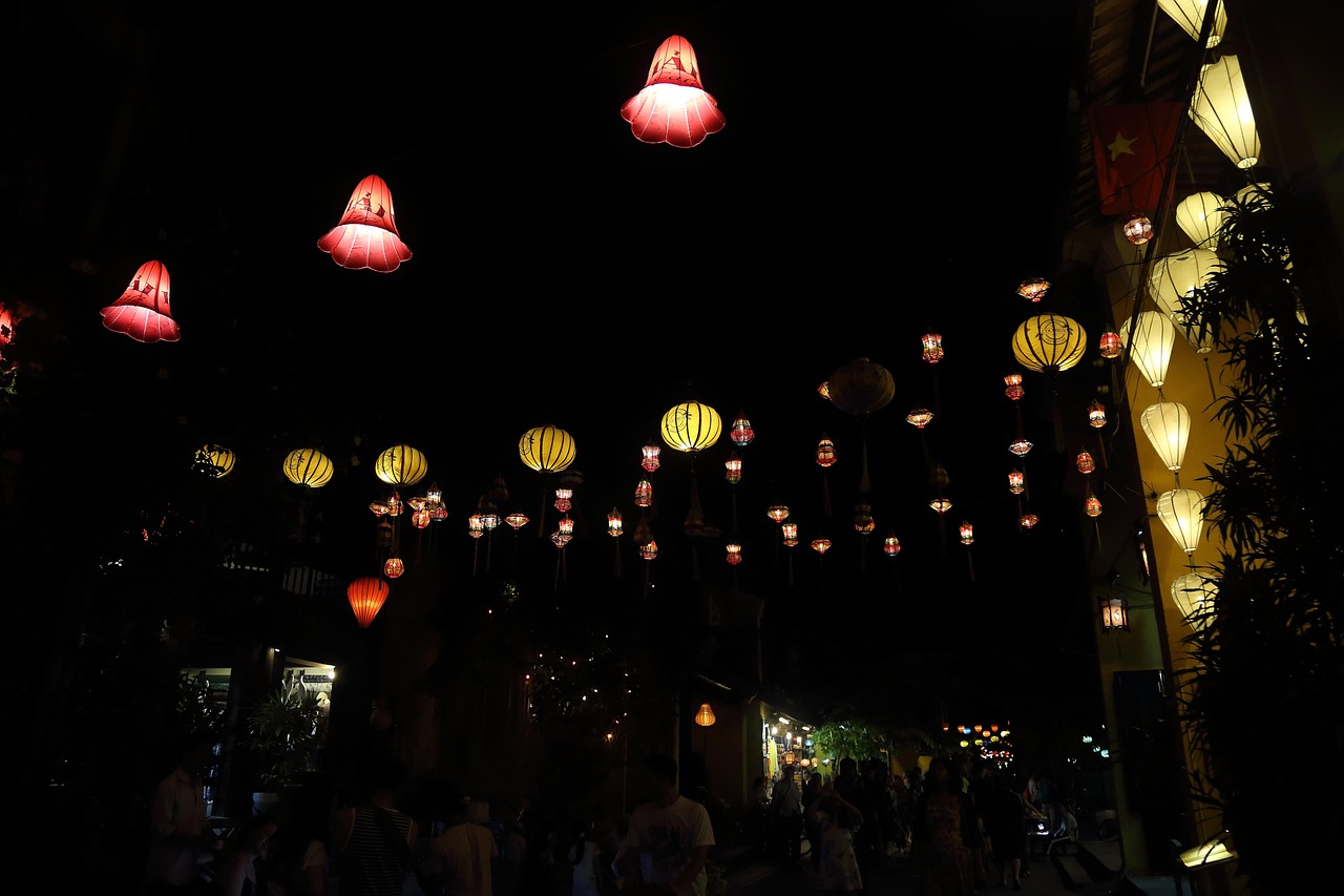 Hoi An Ancient Town in Central Vietnam for Lantern Light and Craft along the riverside