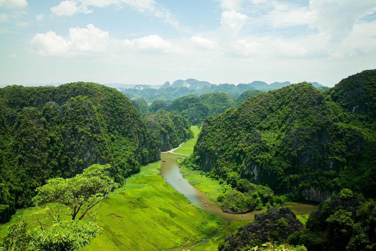Bich Dong Pagoda temple calm with panoramic views near Tam Coc