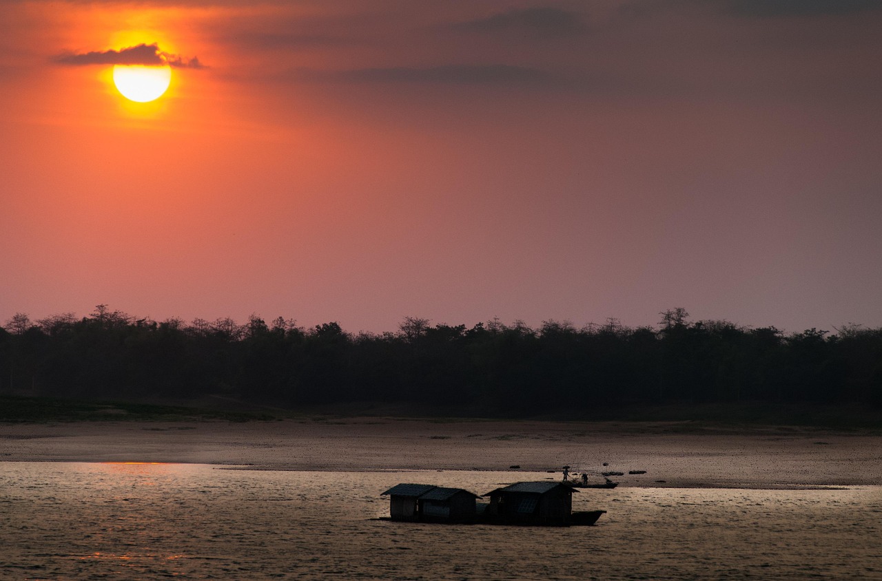 Canals and Orchards Boat Trip on the Hau River at Sunset