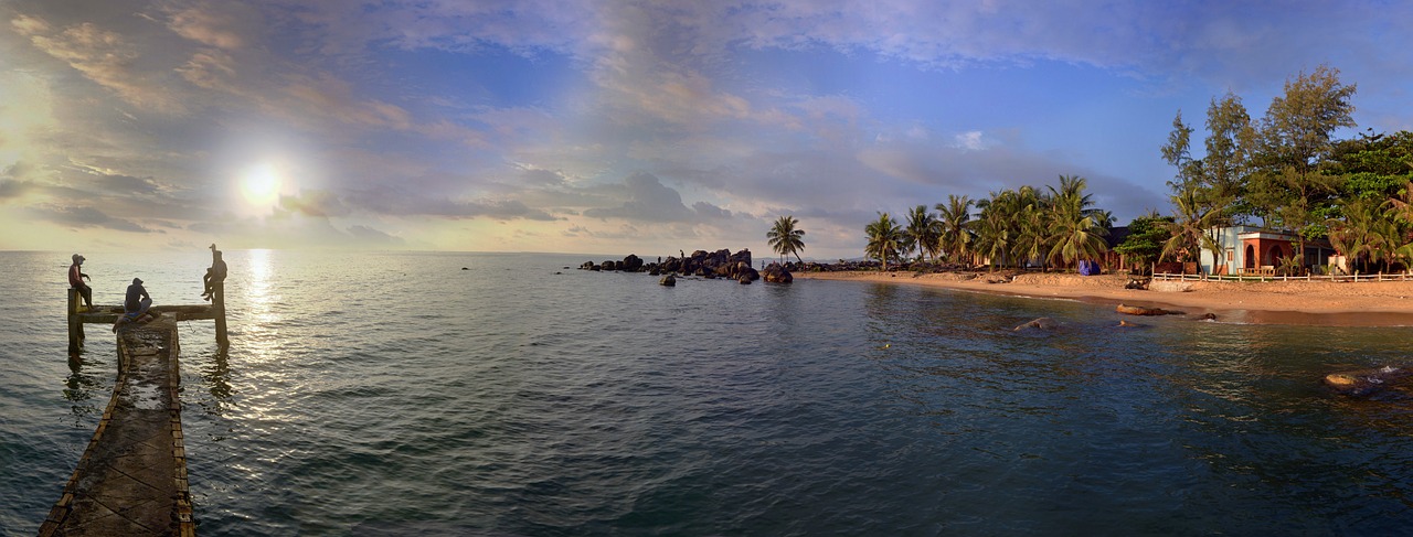 Phu Quoc Island White Sand Beaches and An Thoi Coral Reefs in Vietnam