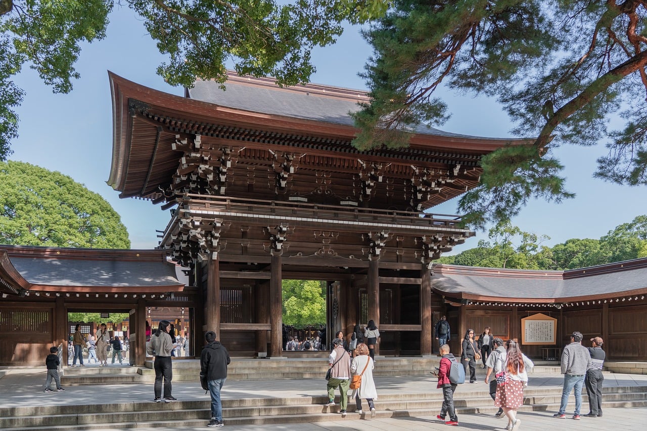 Meiji Shrine Morning Calm Then Harajuku and Shibuya Spark in Tokyo