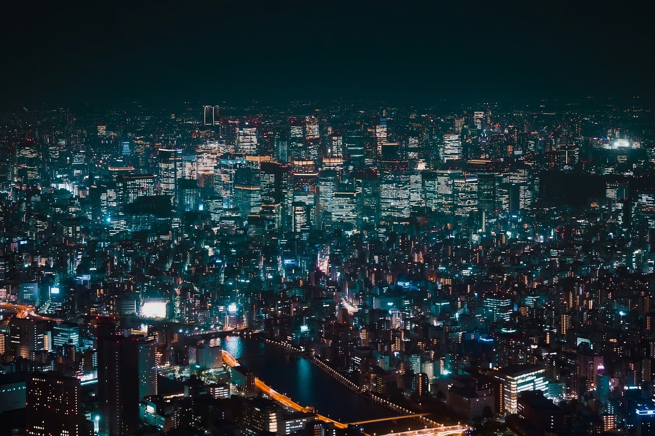 Kabukicho after dark neon icons and playful modern Tokyo