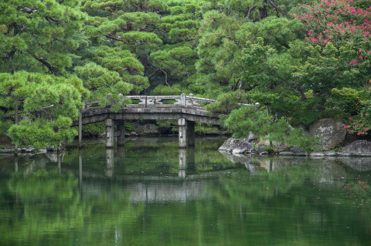 Entrance approach and check-in area for palace visits in Kyoto
