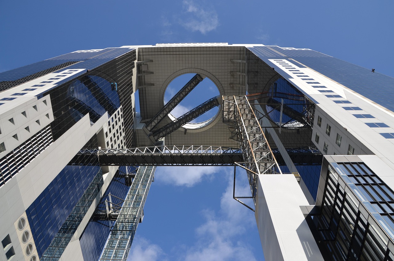 Umeda Sky Building views from the top and hotel Osaka choices