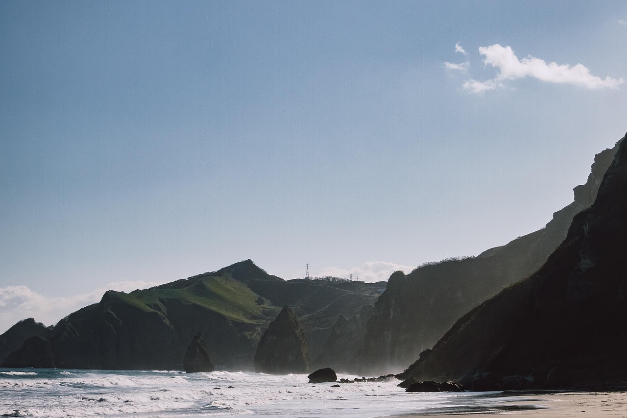 Sanriku coast tour to Miyako and Jodogahama Beach cliffs in Iwate Prefecture Japan
