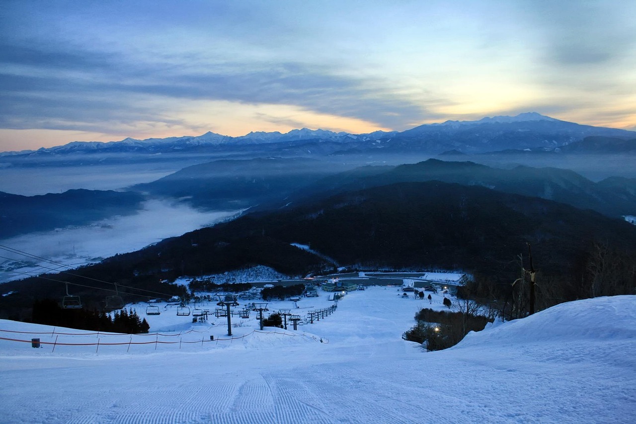 Hakuba Ski Resorts and Jigokudani Snow Monkeys in Winter in Nagano Prefecture
