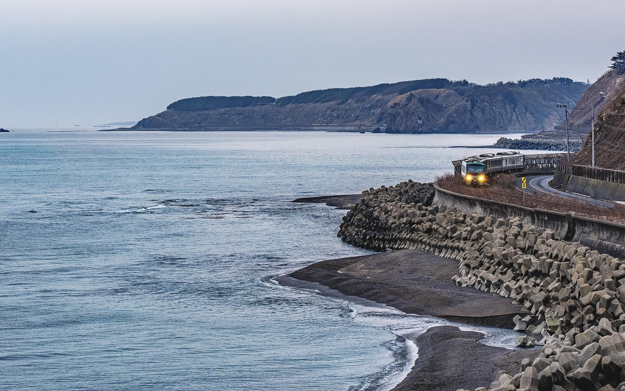 Tohoku region shores featuring Jodogahama beach and quiet coves