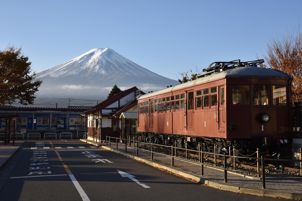 Bullet train shinkansen luxury with Japan Rail Pass Green Car and Gran Class as Mount Fuji appears