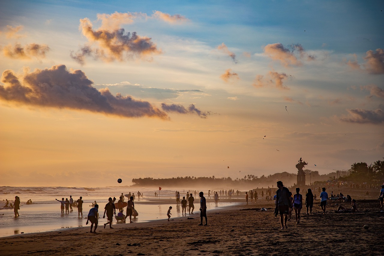 Beach in Bali Indonesia your luxury bearings with a calm shoreline and soft light