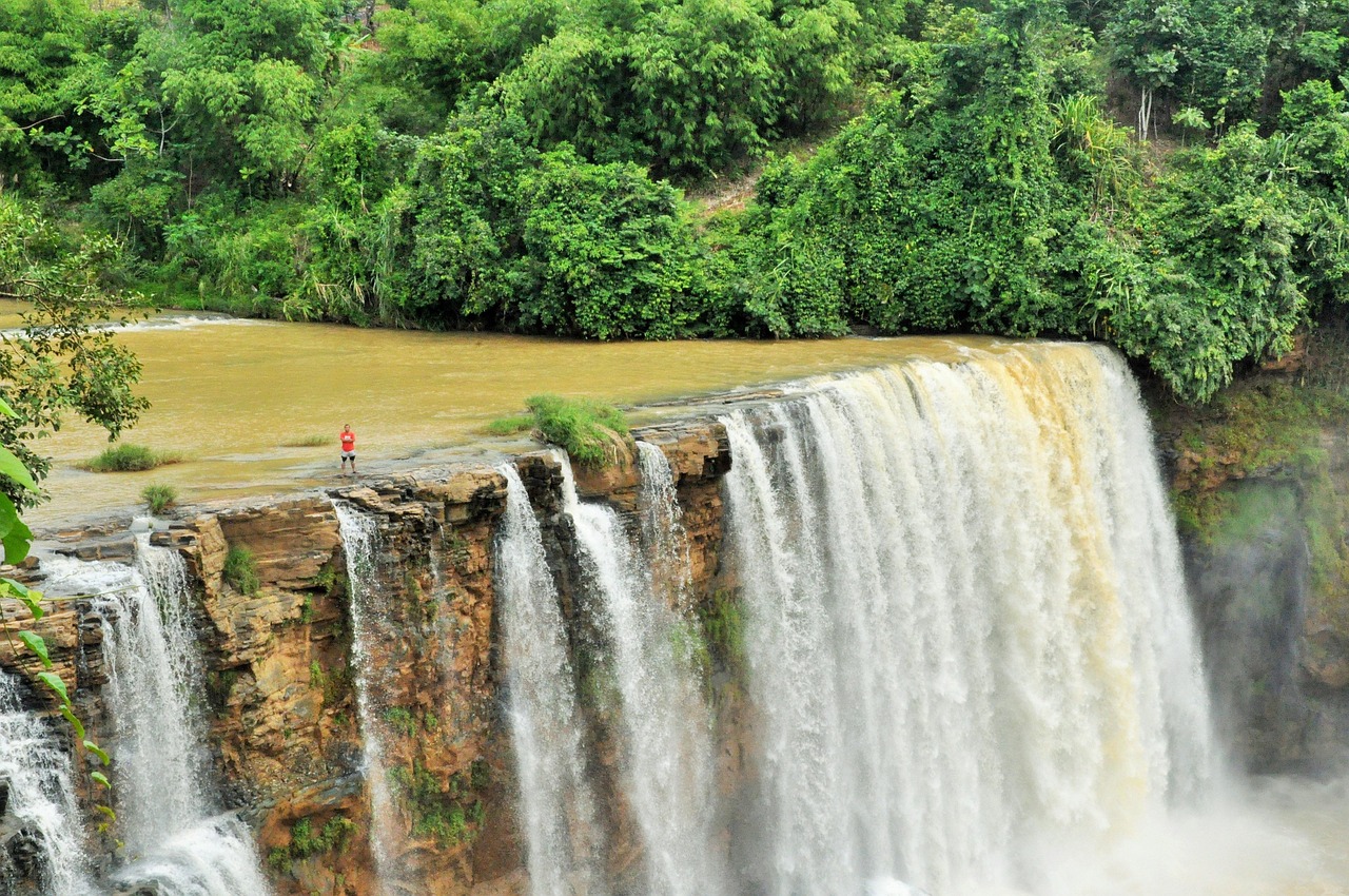 West Java Province at a Glance for Adventurers in a lush highland waterfall landscape