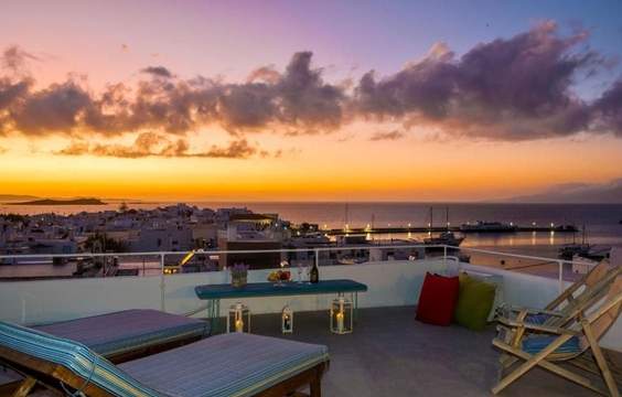 Ferry Athens to Mykonos - Private Terrace Sunset Tour